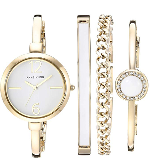 圖片 **已SOLD OUT**A P4U 9底: Anne Klein 手錶連手鏈4件套裝 白色款
