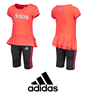 圖片 Adidas 小童運動套裝 橙紅色