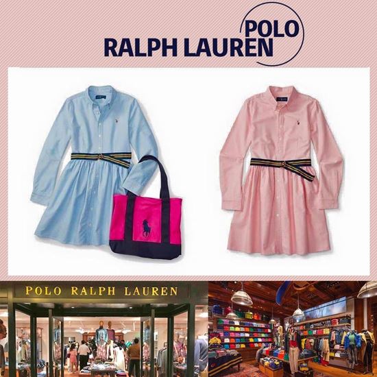 圖片 Ralph Lauren Polo 女童長袖連身裙 (連腰帶)