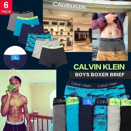 圖片 Calvin Klein 男童平腳內褲 (1套6條)