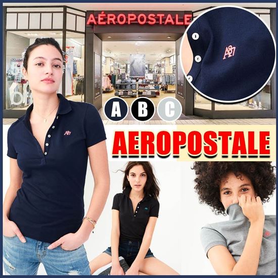 圖片 **貨品已截單**A P4U 5底: Aeropostale 女裝立領Polo上衣