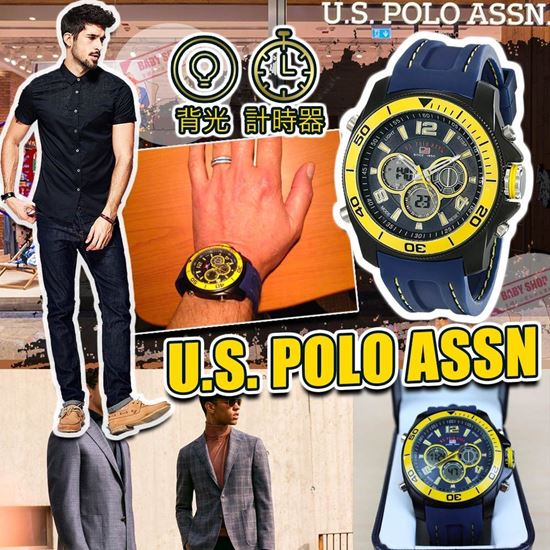 圖片 **貨品已截單**A P4U 空運: U.S. Polo Assn. 男士運動手錶