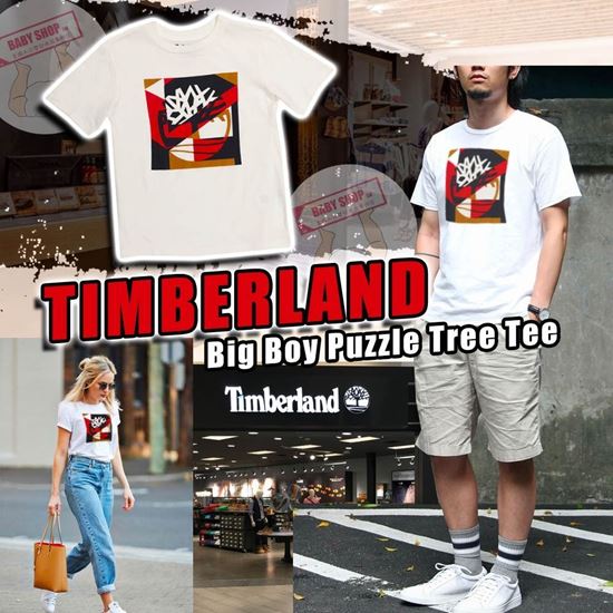 圖片 **貨品已截單**A P4U 7底: Timberland 中童經典Logo白Tee