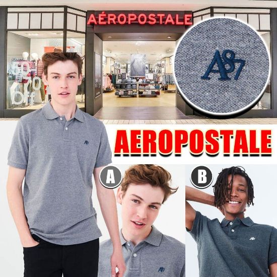圖片 Aeropostale Logo男裝Polo上衣