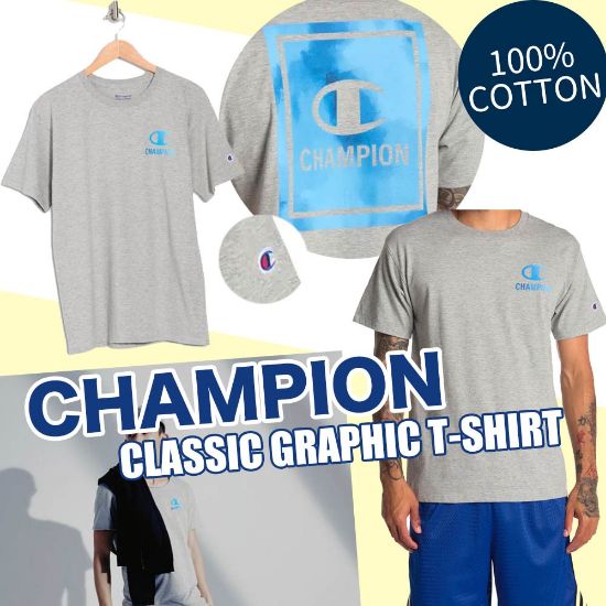 圖片 *貨品已截單*A P4U 4中:Champion classic graphic男裝短袖上衣（灰色）