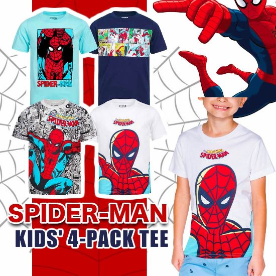 圖片 *貨品已截單*A P4U 4中:Spider-Man男童（一套4件）