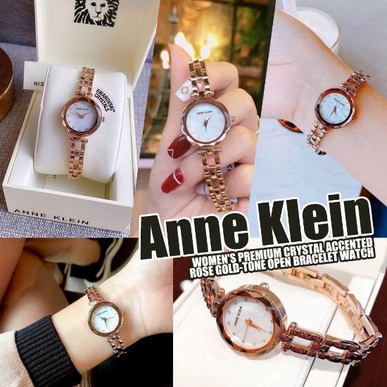 圖片 *貨品已截單*A P4U 5 中:Anne Klein Premium Crystal 玫瑰金手錶
