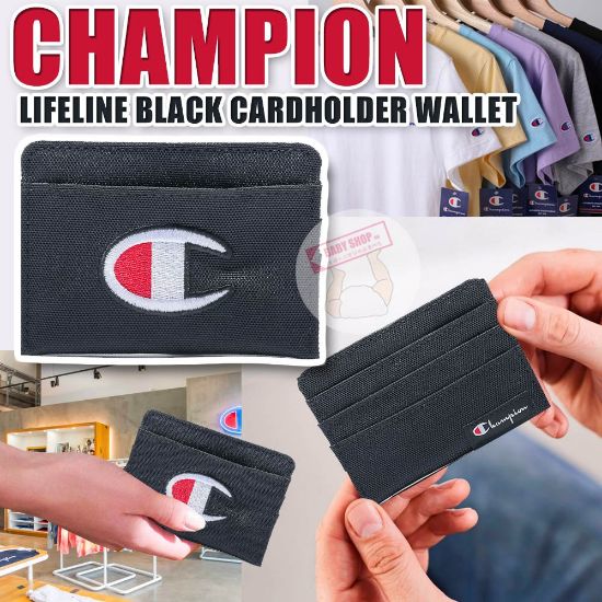 圖片 *貨品已截單*A P4U 5 中:Champion Lifeline 經典logo黑色卡包