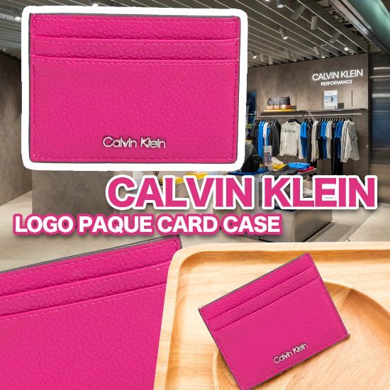 圖片 *貨品已截單*A P4U 6初：Calvin Klein經典logo卡包（玫紅色）