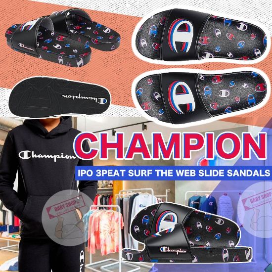 Picture of *貨品已截單*A P4U 8頭:CHAMPION IPO 3PEAT SURF 中童拖鞋