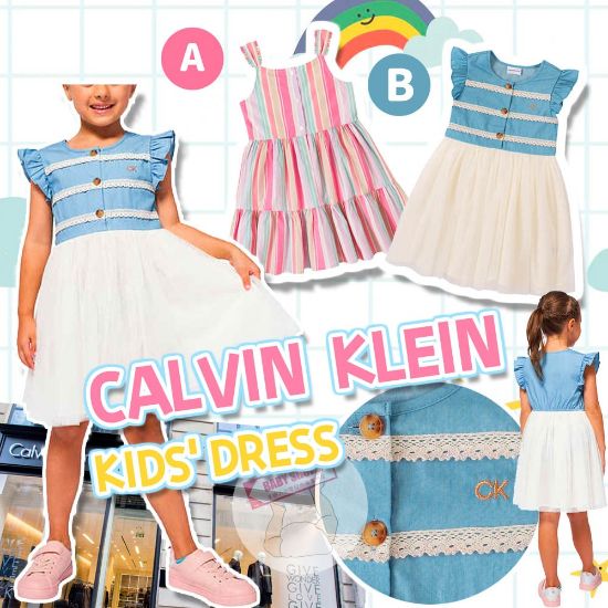 圖片 *貨品已截單*A P4U 8底:Calvin Klein 女童連衣裙