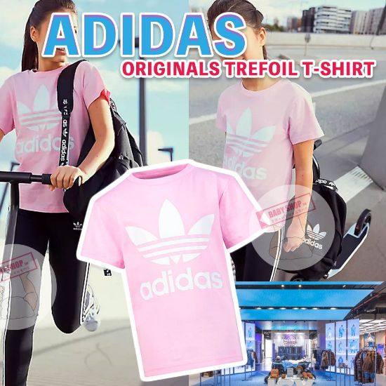 圖片 *貨品已截單*A P4U 8底:Adidas TREFOIL童裝短袖 Tee(粉色)