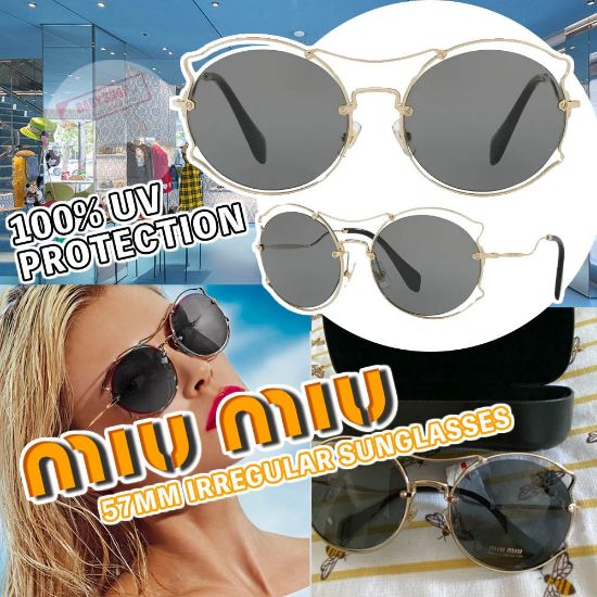 Picture of *貨品已截單*A P4U 9初:MIU MIU 57mm Irregular 太陽眼鏡
