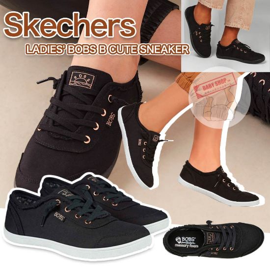 Picture of *貨品已截單*A P4U 9中：Skechers Bobs B Cute 女裝休閒鞋（黑色）