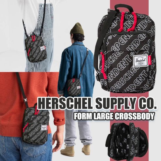 圖片 *貨品已截單*A P4U 10 中：  Herschel Supply Co  斜咩包 (LOGO黑色)