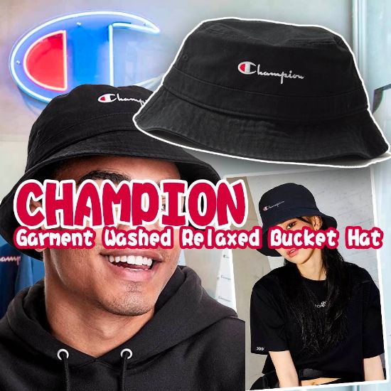 圖片 *貨品已截單*A P4U 11 中：Champion GARMENT漁夫帽（黑色）